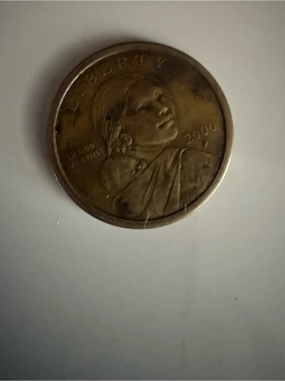 Gold-Colored Decorative Coin Accent for Home Office Crafts